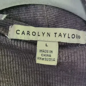 Carolyn Taylor Open Front‎ Cardigan Sweater Waffle Knit Women's Size Large thumbnail 5