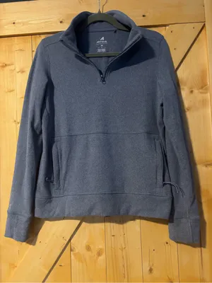 Antigua Women’s‎ Crush Navy Heathered 1/4 Zip Pullover Sweatshirt Medium thumbnail 1