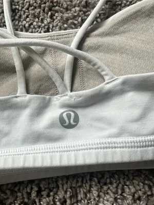 lululemon athletica White Strappy Sports Bralette thumbnail 3