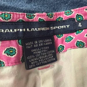 Ralph Lauren Sport Pink‎ Pattern Shorts Size 4 thumbnail 5