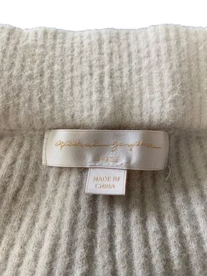 Spiritual Gangster High Rise Wide Leg Knit Sweater Pants Cream Size L Neutral thumbnail 3
