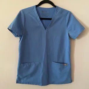 FIGS Casma Scrub Top Ceil Blue Medical Uniform Nurse Doctor Women's size XS thumbnail 1