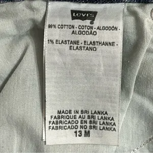 Levis 518 Juniors Size 13 Blue Super Low Stretch Bootcut Jeans Medium Wash‎ thumbnail 8