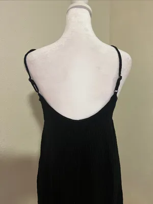 Urban Outfitters Black Spaghetti-Strap Mini Dress thumbnail 3