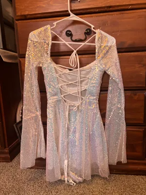 Lucy in the Sky Iridescent Sequin Flare Dress thumbnail 2