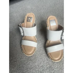 Dv Dolce Vita Lucine‎ 7.5 Raffia Wedge Platform Wide Buckle Straps Sandals thumbnail 2