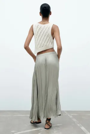 Zara Pleated Midi Skirt thumbnail 2