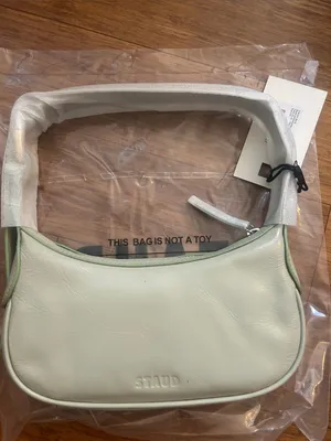 Staud OWEN Bag 100% Cow Leather Pale Jade Original Price $295 thumbnail 4