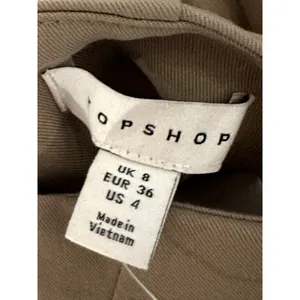 Topshop Beige Tailored Trousers Side Slit Detail Chic Modern Minimalist 4 NWT thumbnail 10