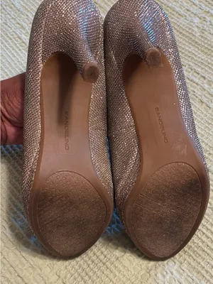 Bandolino Shimmering Bronze Peep-Toe Heels thumbnail 3