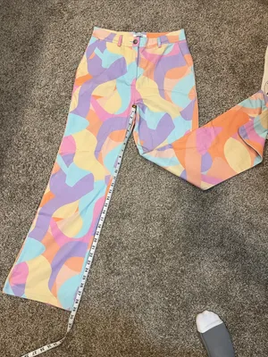 Peppermayo Colorful Print Pants NWOT US Size 4 thumbnail 9