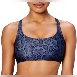 Victoria's Secret Flow on Point Navy Snake-Print Sports Bra thumbnail 1
