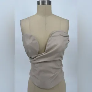 NWT House of CB 'Saffira' Fog Plunge Vegan Leather Corset Sz Small SOLD OUT $135 thumbnail 5