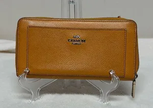 Coach Tan/ orangish Leather Wallet thumbnail 1