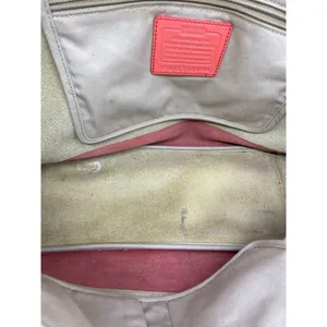 COACH Large Tan Orange Leather Tote/ Shoulder Bag thumbnail 11