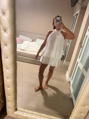 White mini dress thumbnail 4