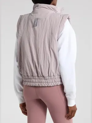 Free People FP Movement Scrunch Time Puffer Vest Size Small thumbnail 3