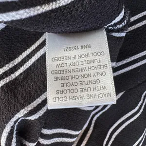 Lynn Ryan Black & White Striped Roll Tab Blouse thumbnail 8