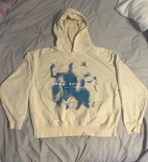 Aelfric Eden Hoodie Pray The Lord Cream Graphic thumbnail 1