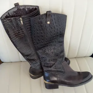 Vince-camuto Women's Black and Brown Boots thumbnail 6