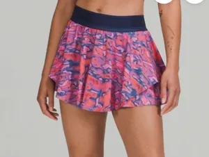 Lululemon Court Rival High Rise Skirt Chroma Clash Multi / Mineral Blue 6 thumbnail 1