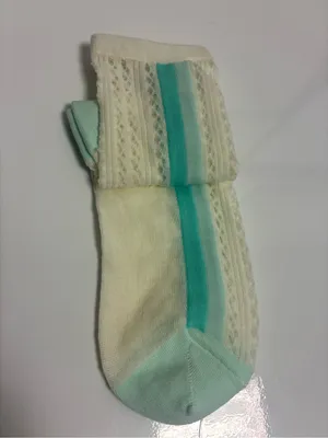 Anthropologie Delicate Pointelle Socks (Cream/Blue) NEW thumbnail 5
