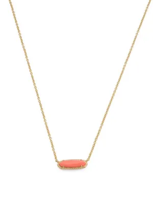 🪸KENDRA SCOTT 14K Gold Plated Eva Coral Magnesite Pendant Necklace thumbnail 12