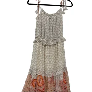 Misa Los Angeles Dionica Midi Floral Tiered Boho Dress Womens M Cottage Core thumbnail 2
