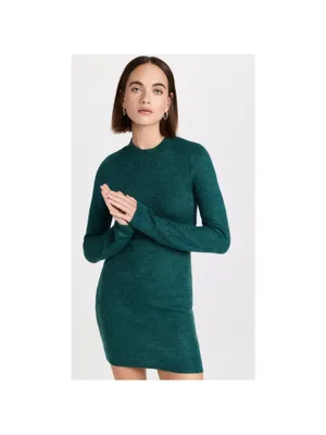 Atoir Miaa Long Sleeve Open-Back Sweater Dress in Green thumbnail 2