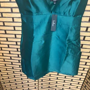 Lulus Glamourous Life Emerald Green Sleeveless Mini Dress‎ Size Large thumbnail 4