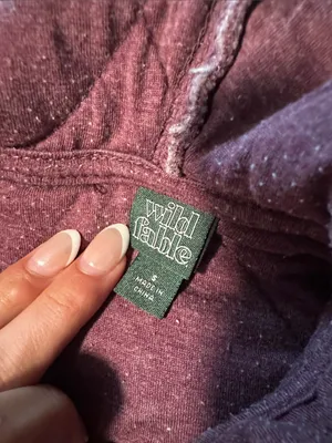 wild fable Quilted Hooded coat in Mauve thumbnail 2