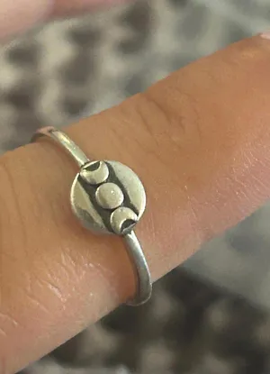 Z21 size 5 ring 925 sterling silver thumbnail 1