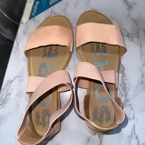 Sorel Ella Sandal Women 9.5 Pink Leather Elastic‎ Ankle Strap Open Toe Boho thumbnail 6