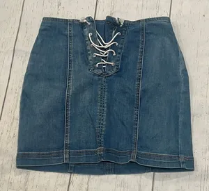Pacsun blue denim short skirt thumbnail 1