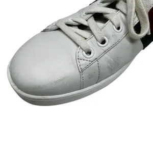 Gucci Ace Bee Sneakers White Leather Low Top EU 41 thumbnail 5