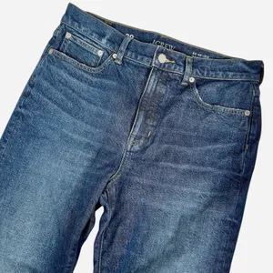J.Crew RE-96 Straight Jeans Womens 29 Blue Denim High Rise IDG '96 Rigid Classic thumbnail 1
