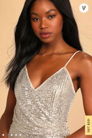 Stand Under Spotlights Silver Sequin Sleeveless Jumpsuit thumbnail 2