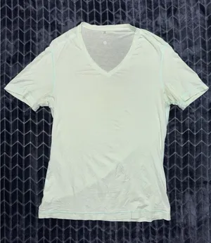 Lululemon Love Tee Short Sleeve V-Neck T-Shirt Green Stretch Size Small thumbnail 1