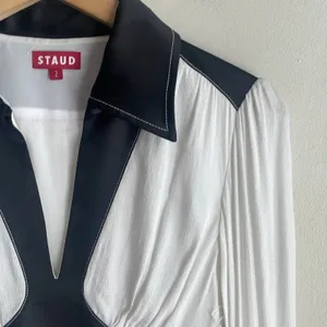 Staud Dolly Long-sleeve Dress White thumbnail 6