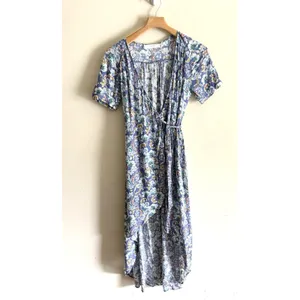 ASTR The Label Floral‎ Wrap Dress XS Hi-low True Wrap Short Sleeve Romantic thumbnail 2