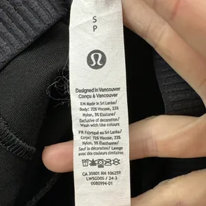 Lululemon Stretch Knit High Rise Pull On Pants Black Athleisure Women Small x 29 thumbnail 5