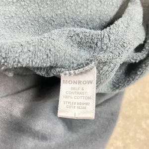 Monrow Womens Blue Grey Cotton French Terry Long Sleeve Drop‎ Waist Dress Sz L thumbnail 3