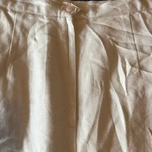 Glenbrooke Vtg 14‎ Cream Herringbone Pleated Midi Pencil Skirt Lined Secretary thumbnail 4