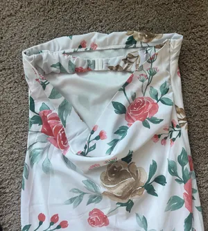 Hello Molly White Floral Midi Dress thumbnail 5