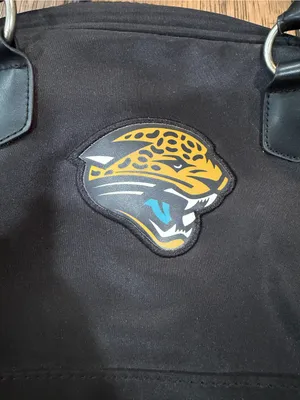 Black Women's Shoulder Bag with Jaguar Patch NFL thumbnail 2