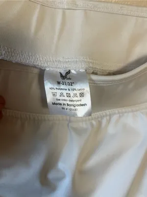 Maks‎ Women’s Skirt Tennis Golf Pickleball Lycra Shorts Stretch White Size Large thumbnail 4