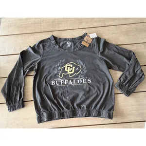 Rivalry Threads Women's CU University Of Colorado Buffalos Long Sleeve Shirt Med thumbnail 3