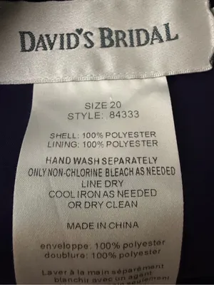 DAVID’S BRIDAL One-Shoulder Bow Satin Sheath Dress in Deep Purple Size 20 thumbnail 8