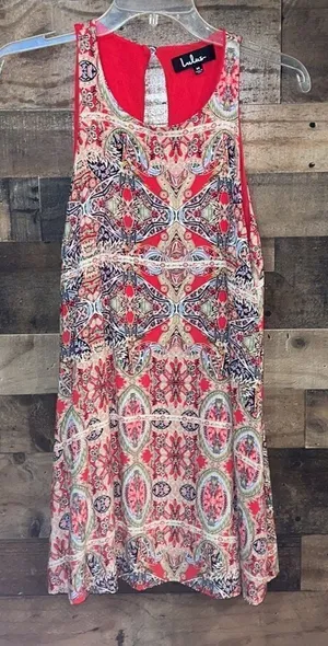 Lulu’s Design Major Red Print Swing Dress thumbnail 1