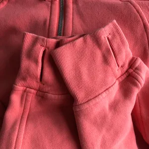 Lululemon Scuba Oversized Half-Zip Hoodie Raspberry Cream M/L 🍋 thumbnail 6